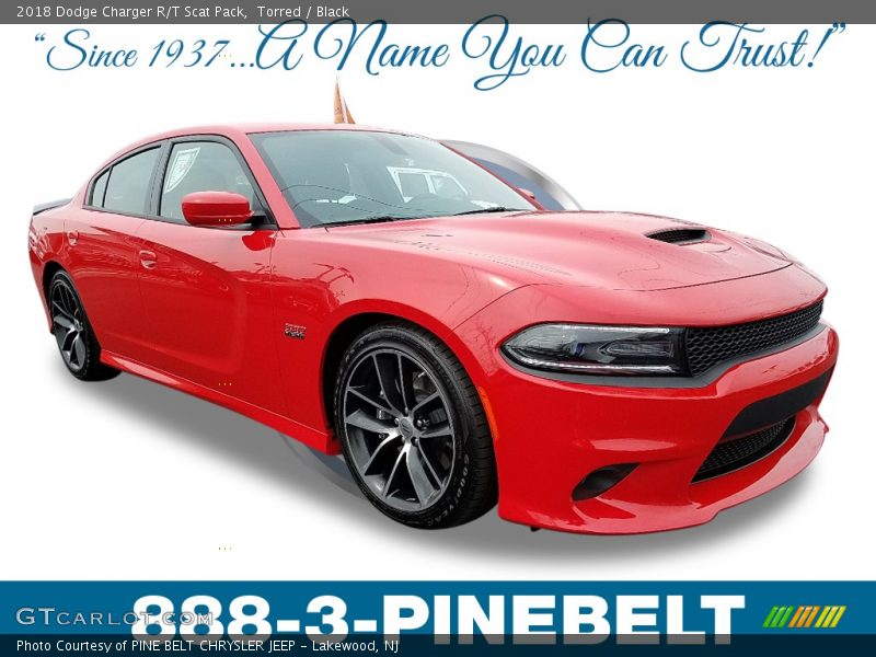 Torred / Black 2018 Dodge Charger R/T Scat Pack
