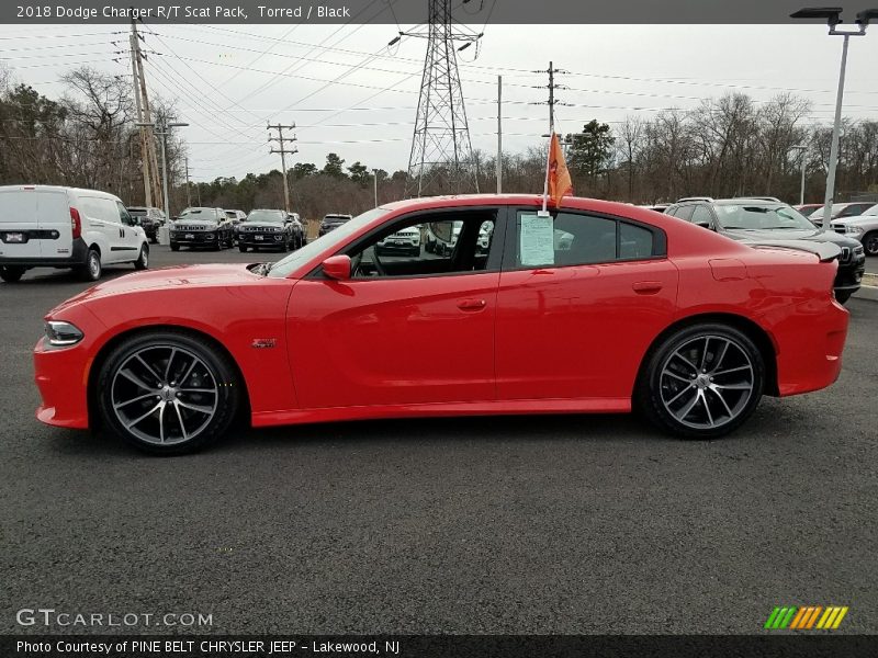 Torred / Black 2018 Dodge Charger R/T Scat Pack