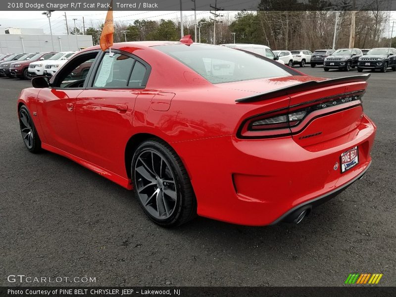 Torred / Black 2018 Dodge Charger R/T Scat Pack