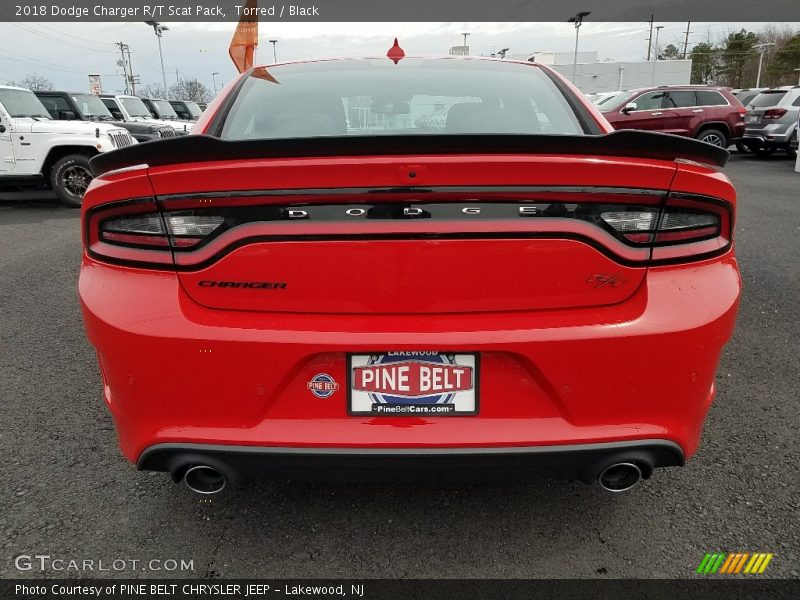 Torred / Black 2018 Dodge Charger R/T Scat Pack