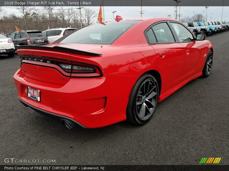 Torred / Black 2018 Dodge Charger R/T Scat Pack
