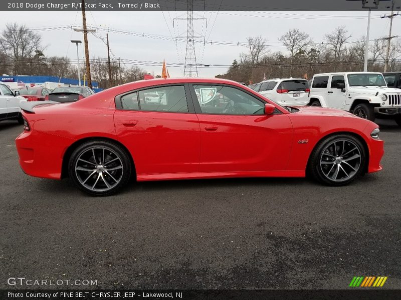 Torred / Black 2018 Dodge Charger R/T Scat Pack