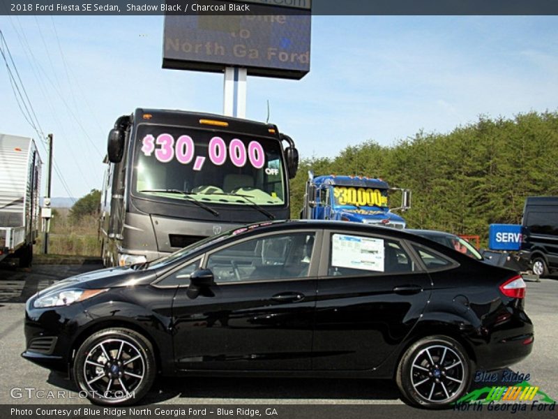 Shadow Black / Charcoal Black 2018 Ford Fiesta SE Sedan