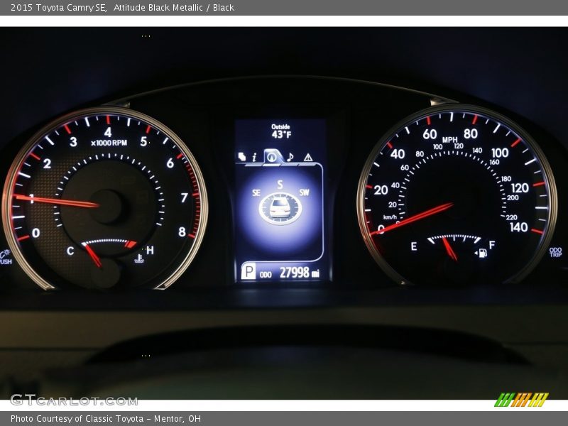 Attitude Black Metallic / Black 2015 Toyota Camry SE