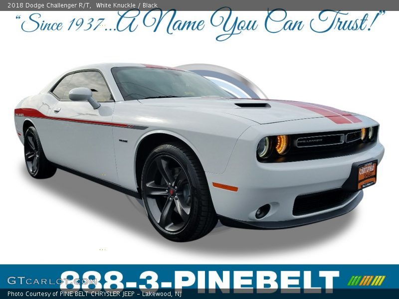 White Knuckle / Black 2018 Dodge Challenger R/T