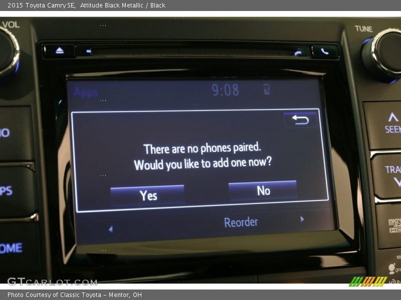 Attitude Black Metallic / Black 2015 Toyota Camry SE