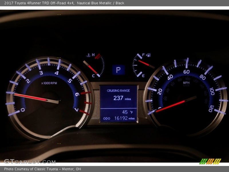 Nautical Blue Metallic / Black 2017 Toyota 4Runner TRD Off-Road 4x4