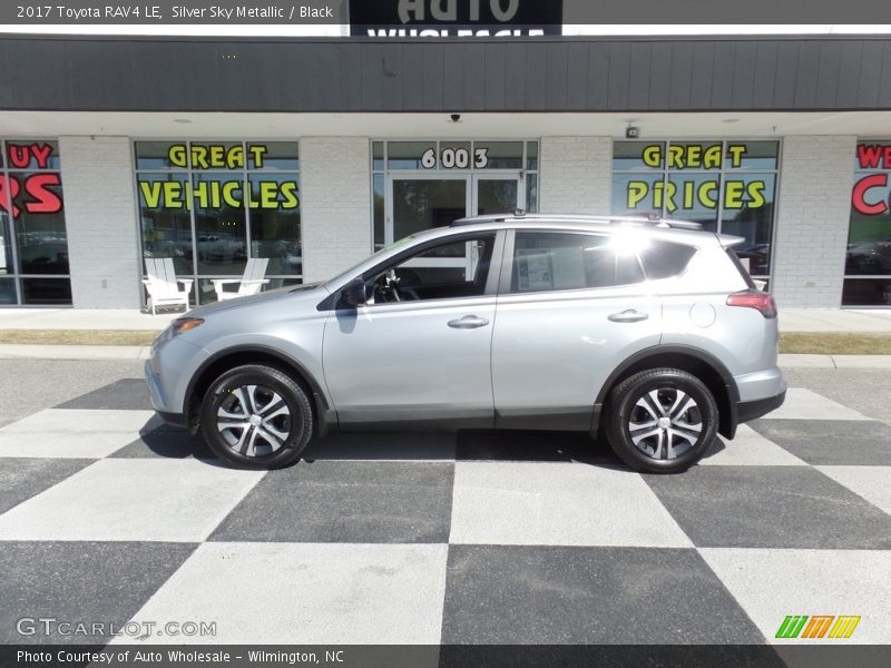 Silver Sky Metallic / Black 2017 Toyota RAV4 LE
