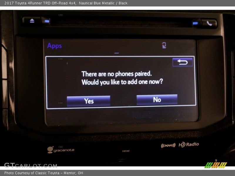 Nautical Blue Metallic / Black 2017 Toyota 4Runner TRD Off-Road 4x4