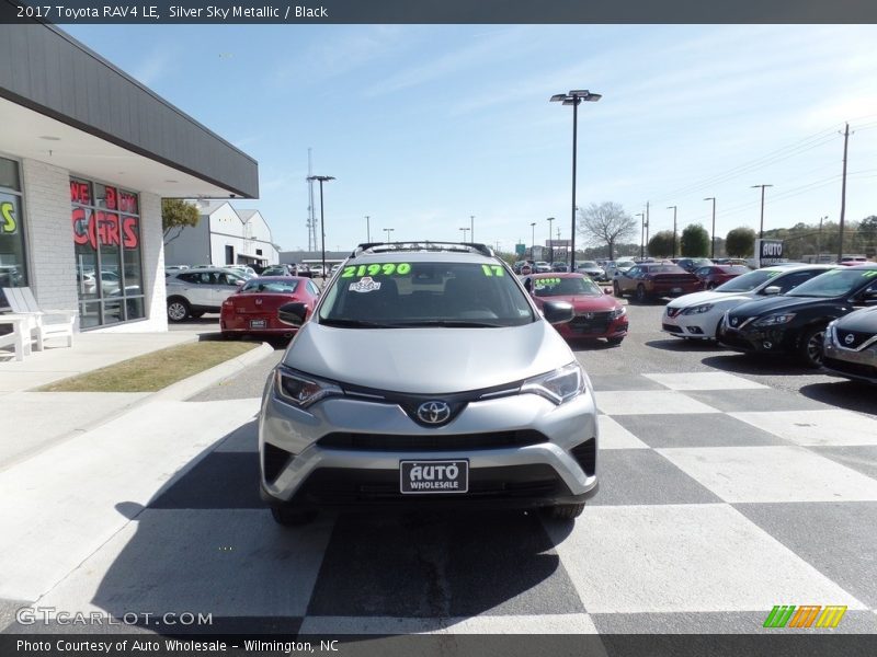 Silver Sky Metallic / Black 2017 Toyota RAV4 LE