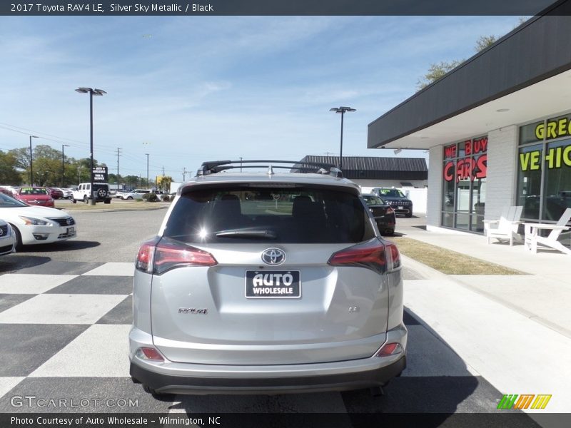 Silver Sky Metallic / Black 2017 Toyota RAV4 LE
