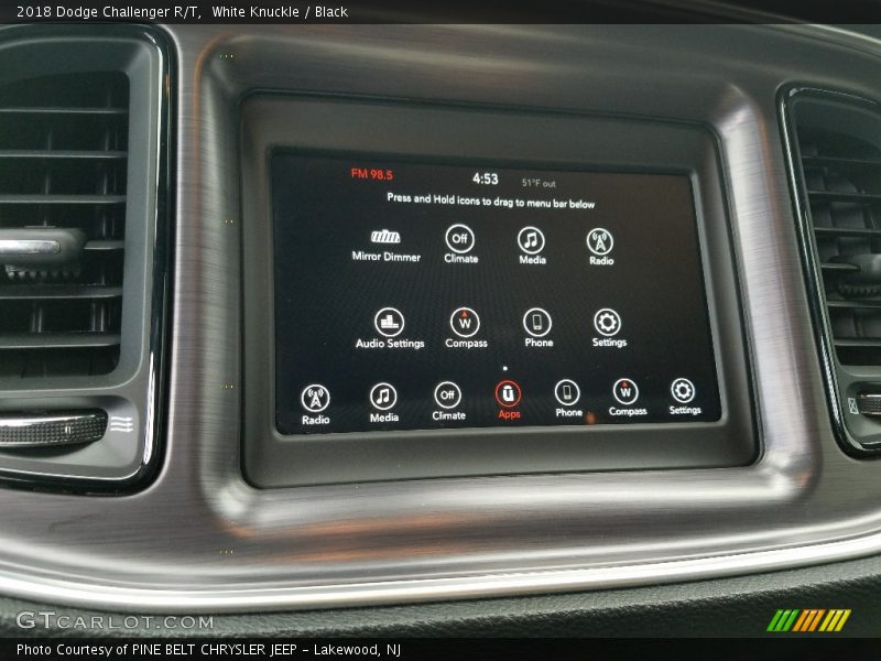 White Knuckle / Black 2018 Dodge Challenger R/T