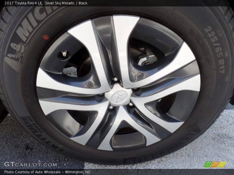 Silver Sky Metallic / Black 2017 Toyota RAV4 LE