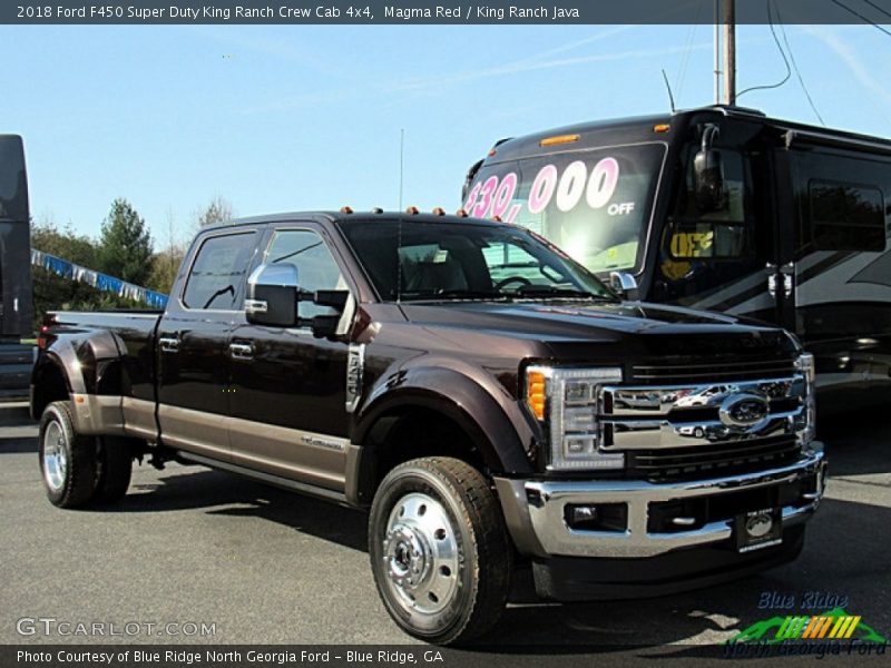 Magma Red / King Ranch Java 2018 Ford F450 Super Duty King Ranch Crew Cab 4x4