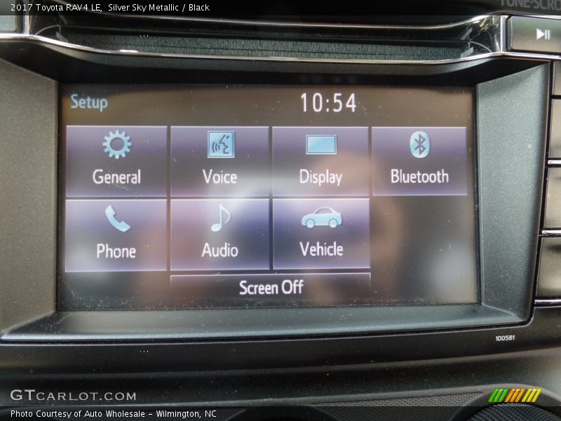 Silver Sky Metallic / Black 2017 Toyota RAV4 LE