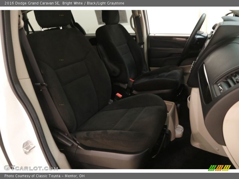 Bright White / Black/Light Graystone 2016 Dodge Grand Caravan SE