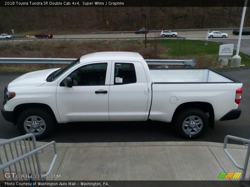 Super White / Graphite 2018 Toyota Tundra SR Double Cab 4x4
