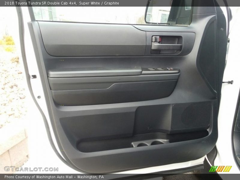 Super White / Graphite 2018 Toyota Tundra SR Double Cab 4x4