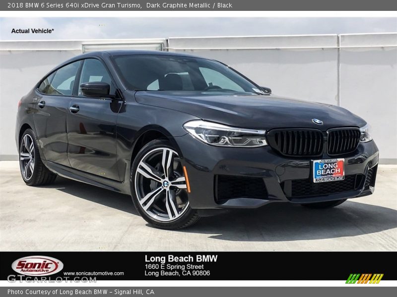 Dark Graphite Metallic / Black 2018 BMW 6 Series 640i xDrive Gran Turismo