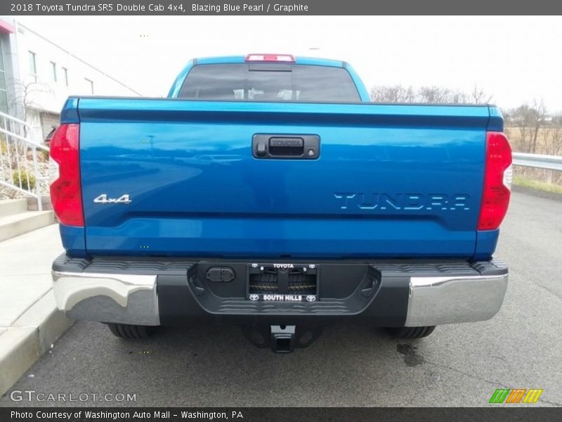 Blazing Blue Pearl / Graphite 2018 Toyota Tundra SR5 Double Cab 4x4