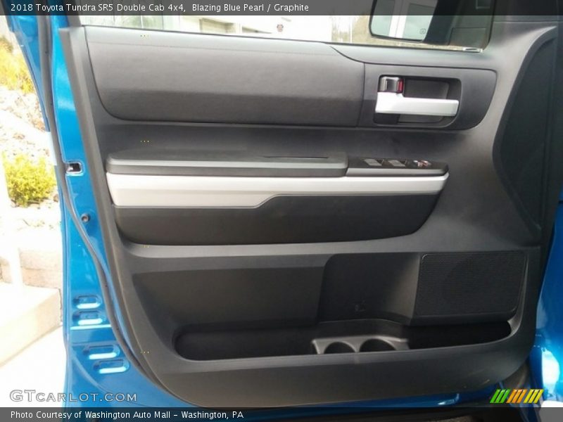 Blazing Blue Pearl / Graphite 2018 Toyota Tundra SR5 Double Cab 4x4