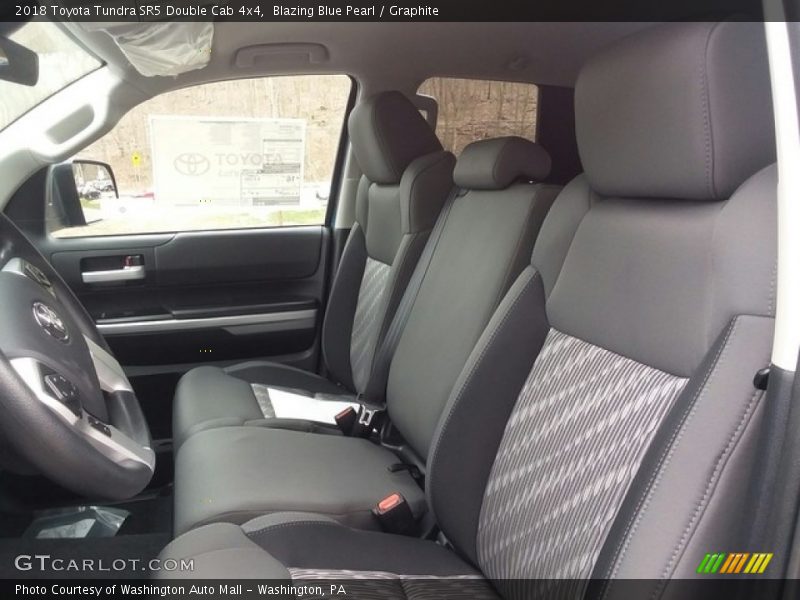 Blazing Blue Pearl / Graphite 2018 Toyota Tundra SR5 Double Cab 4x4