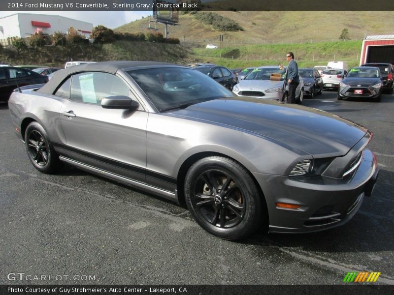 Sterling Gray / Charcoal Black 2014 Ford Mustang V6 Convertible