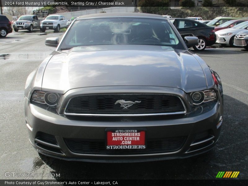 Sterling Gray / Charcoal Black 2014 Ford Mustang V6 Convertible