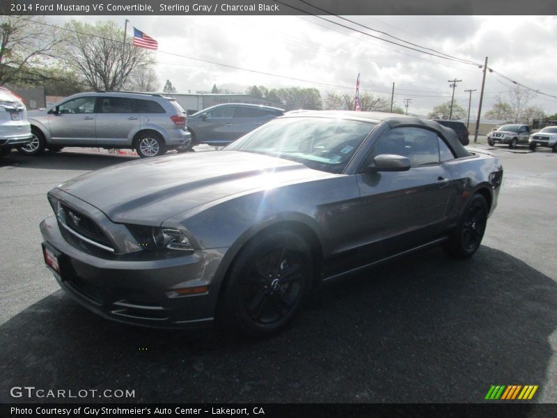 Sterling Gray / Charcoal Black 2014 Ford Mustang V6 Convertible