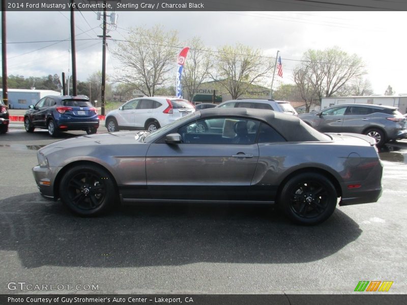 Sterling Gray / Charcoal Black 2014 Ford Mustang V6 Convertible