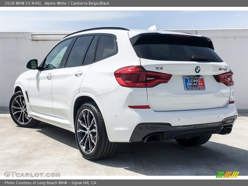 Alpine White / Canberra Beige/Black 2018 BMW X3 M40i