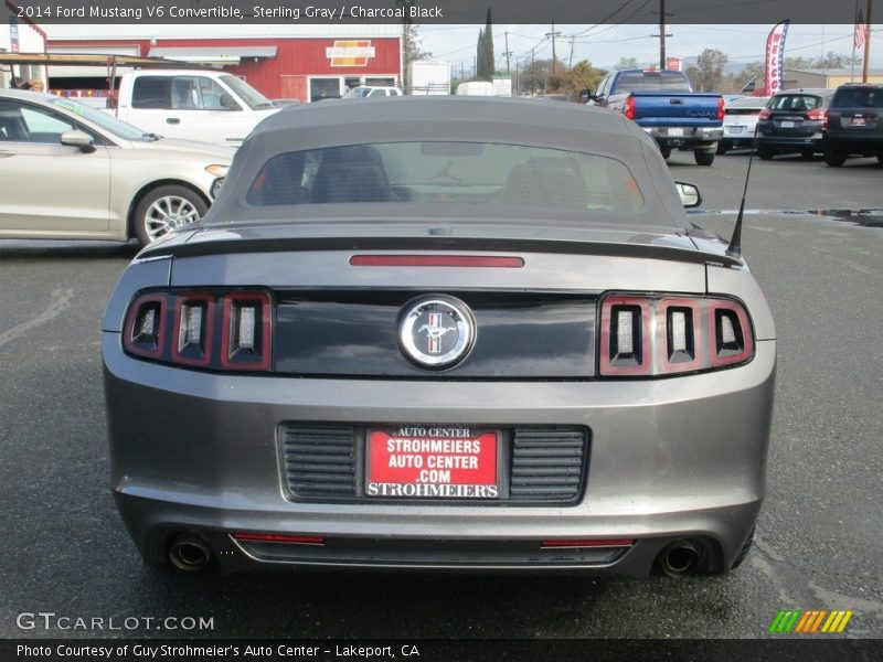 Sterling Gray / Charcoal Black 2014 Ford Mustang V6 Convertible