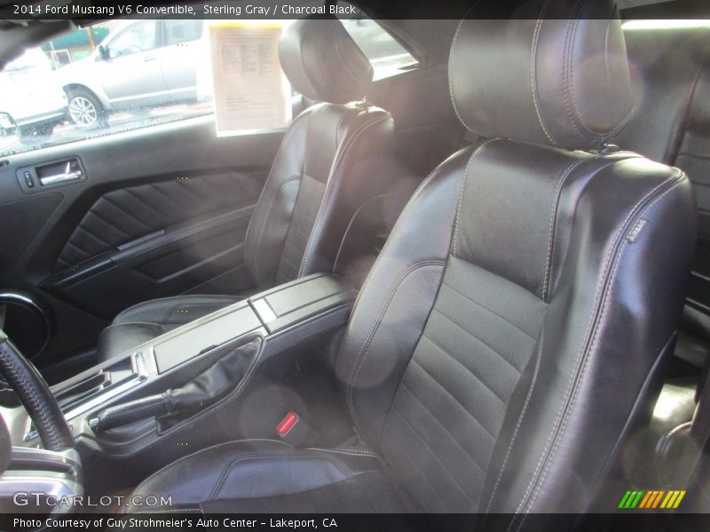 Sterling Gray / Charcoal Black 2014 Ford Mustang V6 Convertible