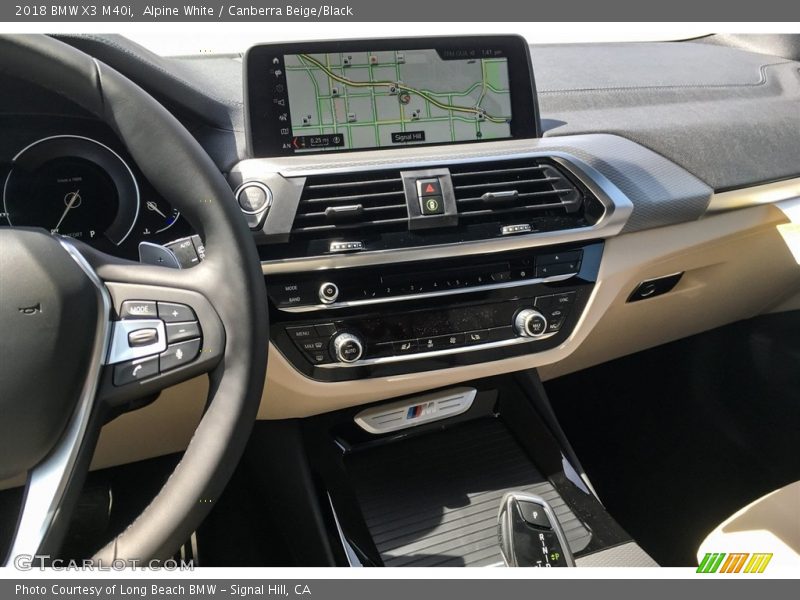 Alpine White / Canberra Beige/Black 2018 BMW X3 M40i