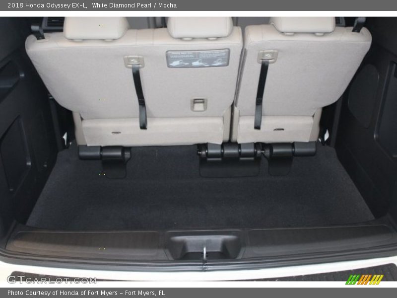 White Diamond Pearl / Mocha 2018 Honda Odyssey EX-L