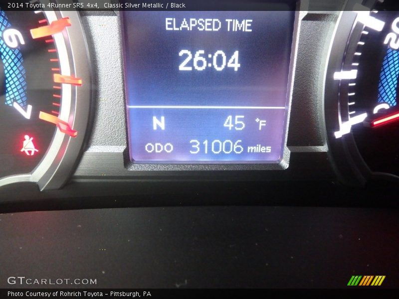 Classic Silver Metallic / Black 2014 Toyota 4Runner SR5 4x4