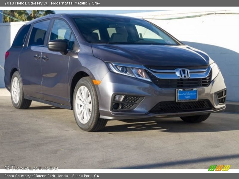 Modern Steel Metallic / Gray 2018 Honda Odyssey LX