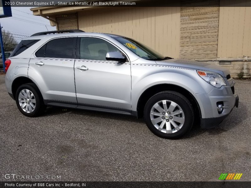Silver Ice Metallic / Jet Black/Light Titanium 2010 Chevrolet Equinox LT