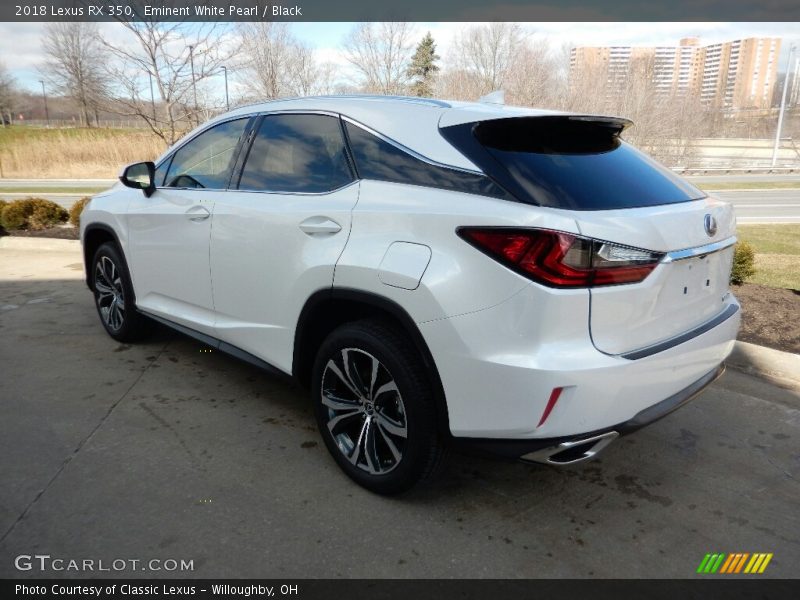 Eminent White Pearl / Black 2018 Lexus RX 350