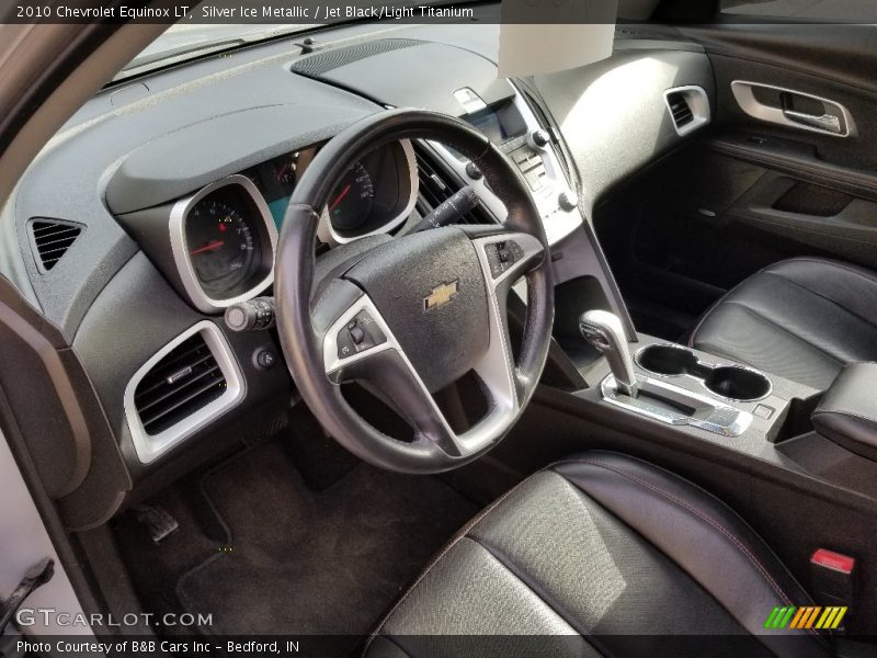 Silver Ice Metallic / Jet Black/Light Titanium 2010 Chevrolet Equinox LT