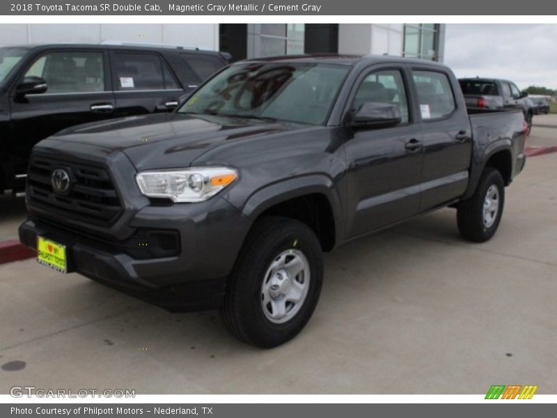 Magnetic Gray Metallic / Cement Gray 2018 Toyota Tacoma SR Double Cab
