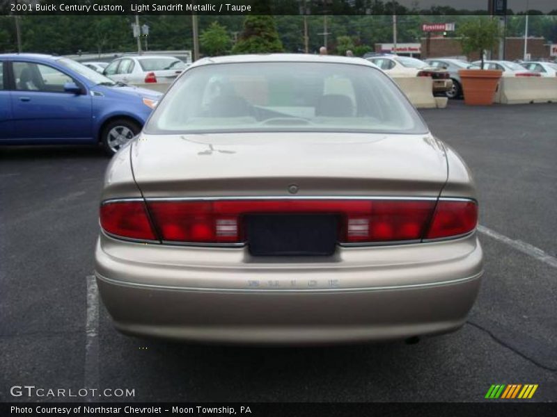 Light Sandrift Metallic / Taupe 2001 Buick Century Custom