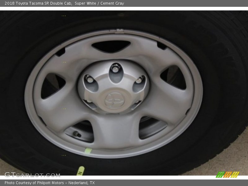 Super White / Cement Gray 2018 Toyota Tacoma SR Double Cab