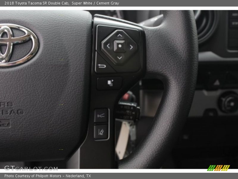 Super White / Cement Gray 2018 Toyota Tacoma SR Double Cab