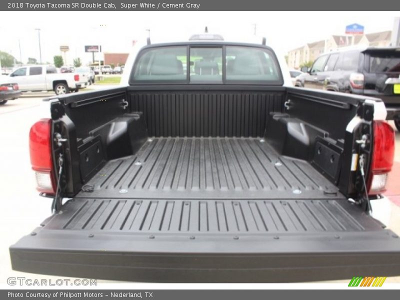 Super White / Cement Gray 2018 Toyota Tacoma SR Double Cab
