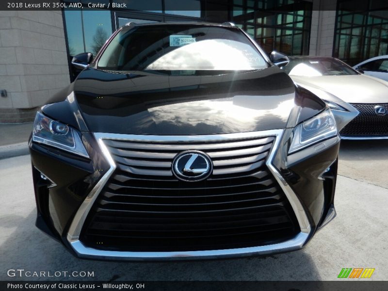 Caviar / Black 2018 Lexus RX 350L AWD