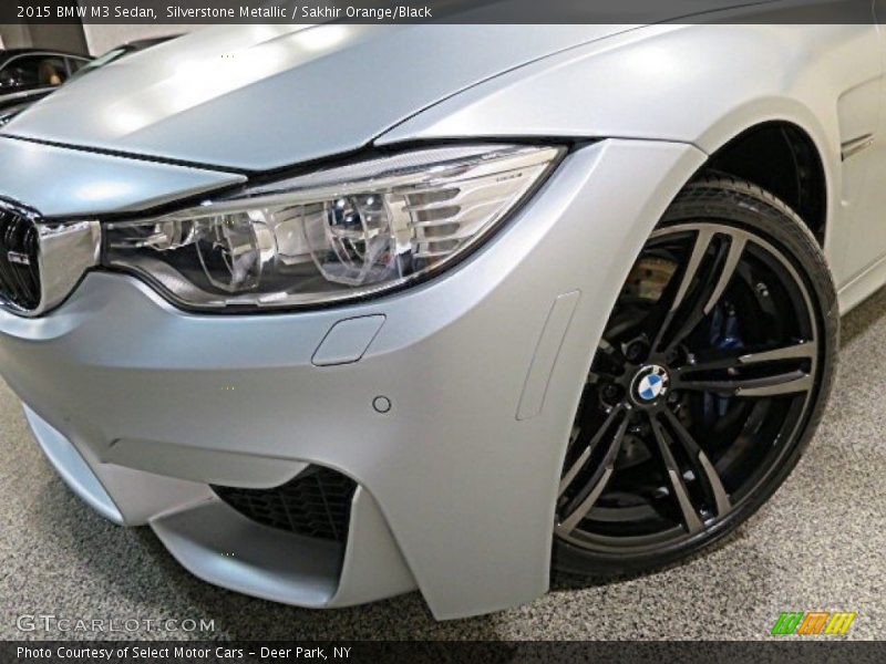 Silverstone Metallic / Sakhir Orange/Black 2015 BMW M3 Sedan