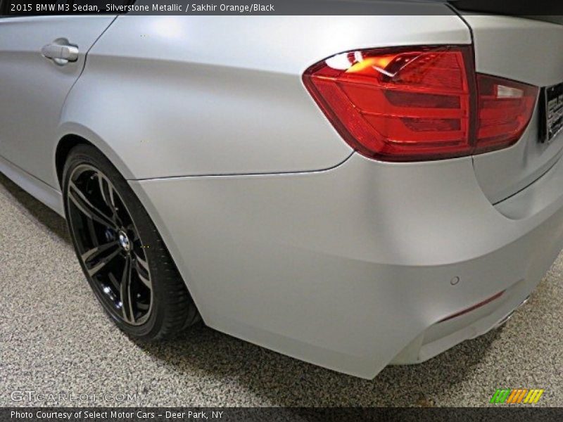 Silverstone Metallic / Sakhir Orange/Black 2015 BMW M3 Sedan