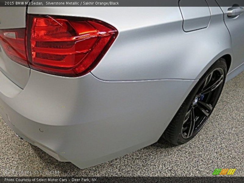 Silverstone Metallic / Sakhir Orange/Black 2015 BMW M3 Sedan