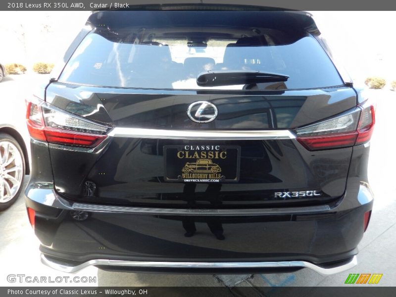Caviar / Black 2018 Lexus RX 350L AWD